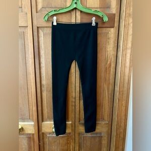 Dreamstar Girl’s Sz 7-16 Comfy Thick Stretchy Black Minimal Minimalist Leggings